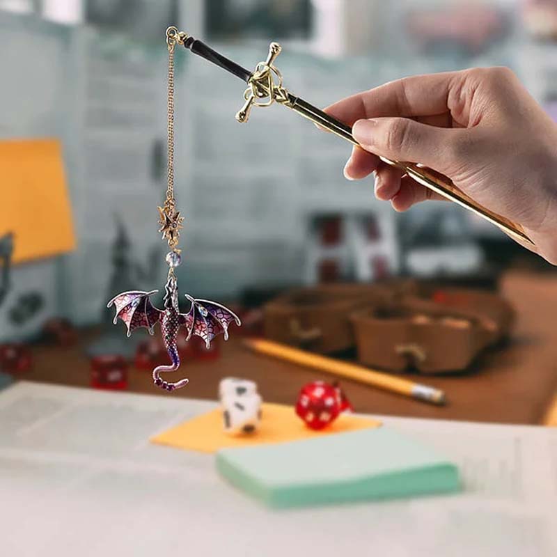 🐉 Your Name on a Fantasy Dragon Sword Bookmark!
